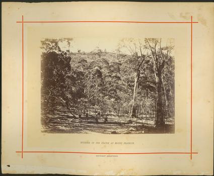 Interior of the crater at Mount Franklin / [by] Nicholas Caire, circa 1876