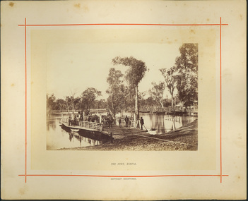 The Punt, Echuca / [by] Nicholas Caire, circa 1876
