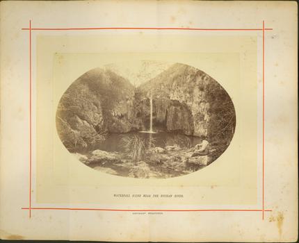 Waterfall Scene Near the Buchan River / [by] Nicholas Caire, circa 1876