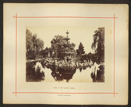 Scene in the Carlton Gardens / [by] Nicholas Caire, circa 1876