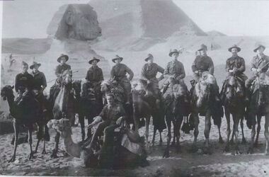 Australian soldiers in Egypt, 1914