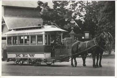 Horse Tram outside Boroondara General Cemetery