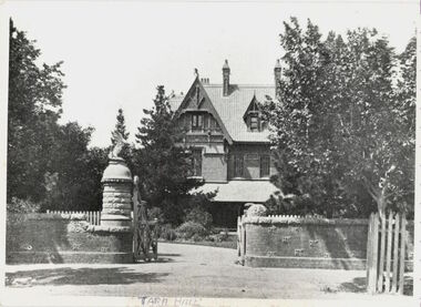 'Tara Hall', Studley Park Road, Kew, 1891