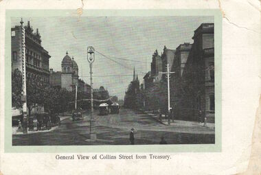 General View of Collins Street from Treasury