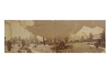 Garden of 'Rockingham', Kew, circa 1870