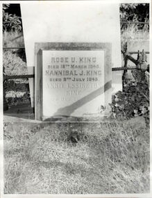 King family headstones, Boroondara General Cemetery, circa 1965