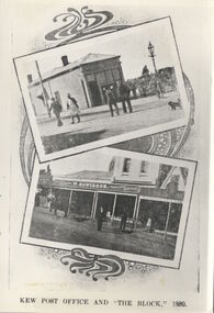 Kew Post Office and "The Block", 1880