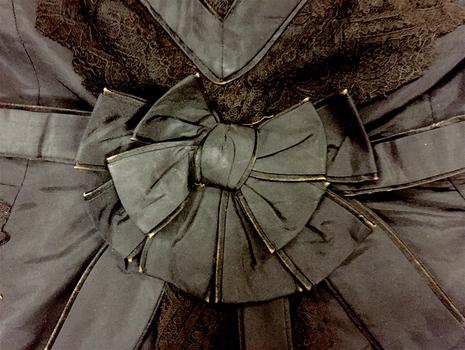 Black Silk & Lace Bodice, 1880s