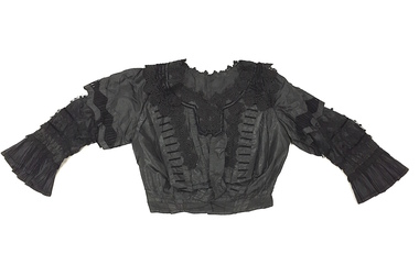 Black Silk & Lace Bodice, 1880s