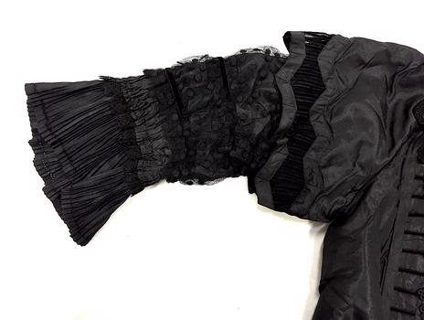 Black Silk & Lace Bodice, 1880s
