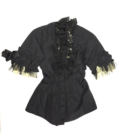 Black Silk & Lace Bodice, 1880s