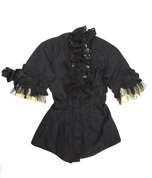 Black Silk & Lace Bodice, 1880s