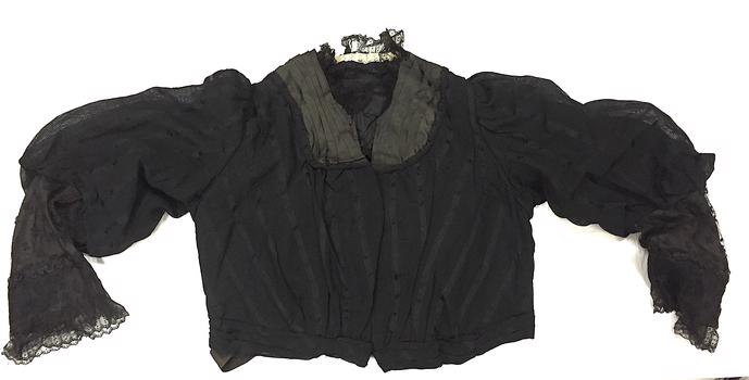 Black Silk & Lace Bodice, 1890s