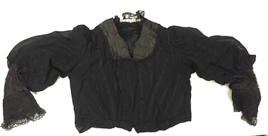 Black Silk & Lace Bodice, 1890s