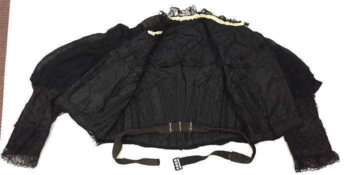 Black Silk & Lace Bodice, 1890s