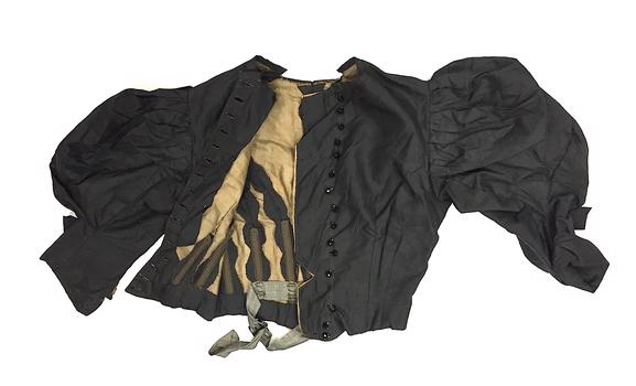 Black Silk Bodice, 1890s