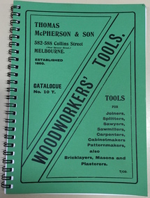 McPherson T & Son: Woodworkers' Tools, Catalogue No. 10 T., 1909
