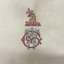 Embroidered Damask Tablecloth embroidered with the Greenlaw Crest