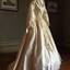 White Silk Wedding Dress, circa 1869