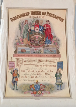 Membership of Junior Section, Star of Kew Tent, 1934