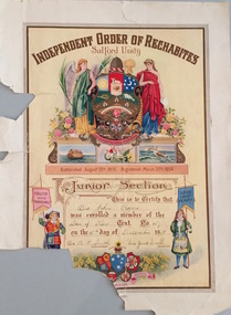 Membership of Junior Section, Star of Kew Tent, 1938