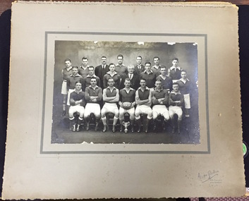 Photograph, Allan Studios, Football Team, Premiers 1931, 1931