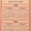 Calendar Bookmark : A useful reminder of the annual Free Chest X-Ray Service