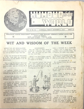 Humour: The Finest Selection of the World's Wit, November 2, 1934
