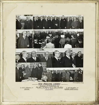 Kew Municipal Library: Opening of Extentions by The Hon. L.W. Balvin M.L.A. Chief Secretary 19.8.1954