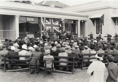 Opening of the Kew Elder Citizens Clubrooms at Southesk, 1956