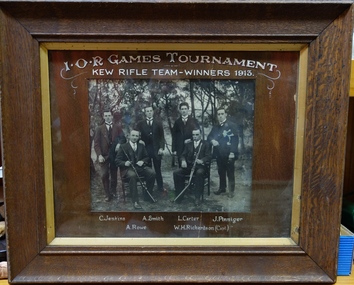 I.O.R Games Tournament: Kew Rifle Team - Winners 1913