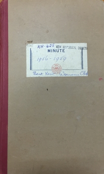 Minute Book [of the Committee] of the East Kew Womens Club, 1955-59