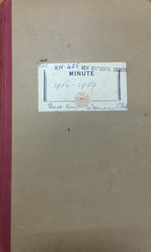 Minute Book [of the Committee] of the East Kew Womens Club, 1955-59