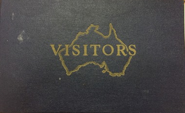 Visitors Book, East Kew Women's Club