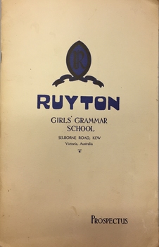 Ruyton Girls' Grammar School, Prospectus