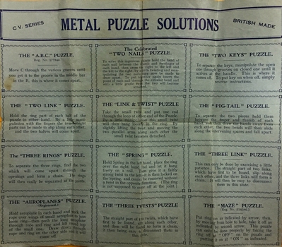 Metal Puzzles