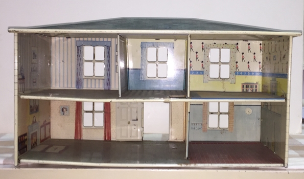 Metal & Enamel Folding Dolls House
