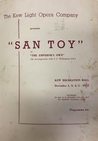 San Toy OR The Emperor's Own / by Sidney Jones