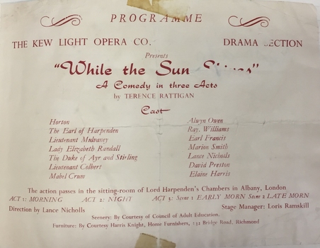 While the Sun Shines / by Terence Rattigan