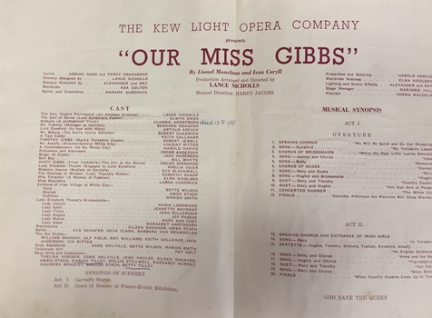 Our Miss Gibbs / by Lionel Monckton & Ivan Caryll