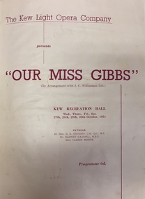 Our Miss Gibbs / by Lionel Monckton & Ivan Caryll