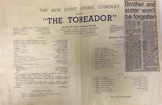 The Toreador / by Ivan Caryll & Lionel Monckton
