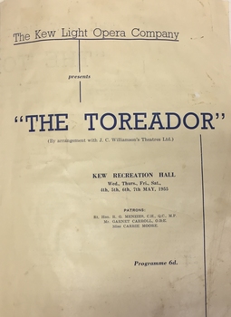 The Toreador / by Ivan Caryll & Lionel Monckton