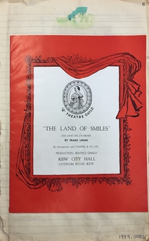 Scrapbook, "Q" Theatre Guild, 1957-71
