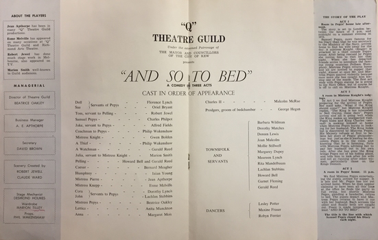 And So To Bed / by Vivian Ellis