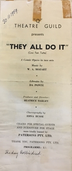 They All Do It (Cosi fan tutte)