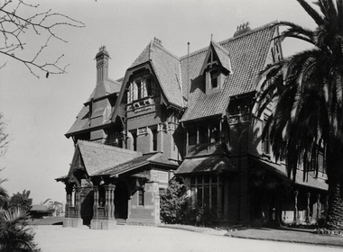 Photograph - Porte-cochere, 'Tara Hall', Studley Park Road, Marc Strizic (attrib), c.1960