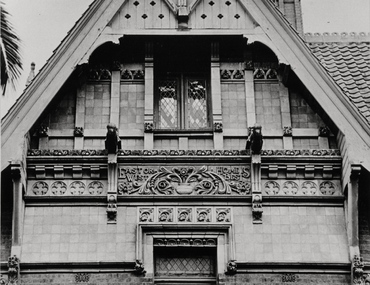 Photograph - Gable, 'Tara Hall', Studley Park Road, Marc Strizic, c.1960