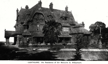 'Goathland', The Residence of Sir Malcolm D McEacharn