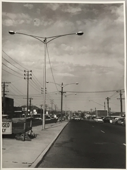 Electricity Supply Poles, South Road, Moorabbin, 1965